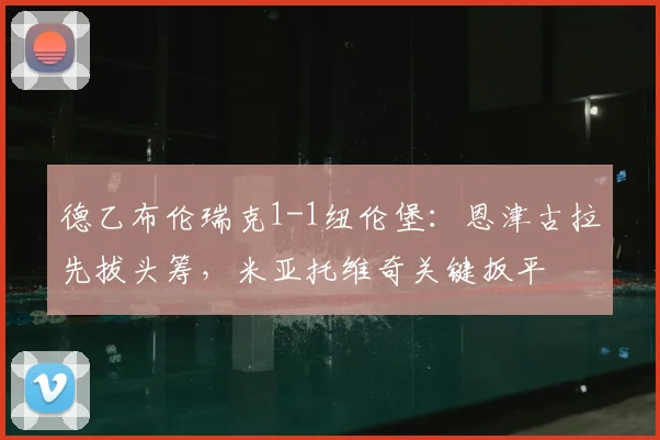 德乙布伦瑞克1-1纽伦堡：恩津古拉先拔头筹，米亚托维奇关键扳平